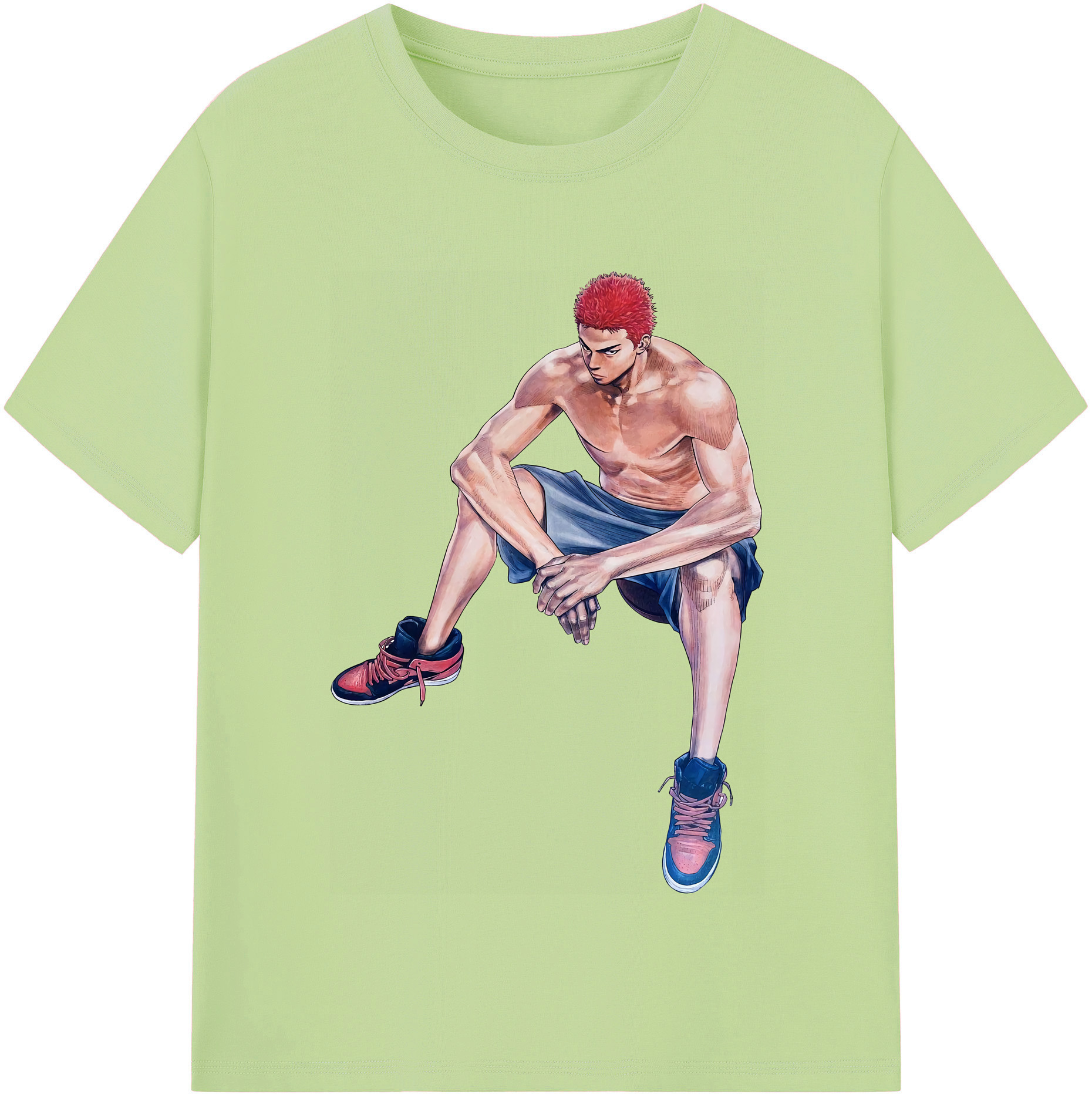 SLAM DUNK／スラムダンク 綿100％半袖Tシャツ（フロントプリント）